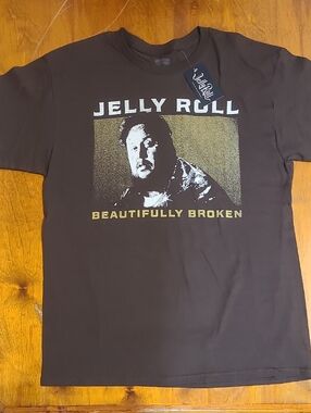 Jelly Roll 'Beautifully Broken' Short-Sleeve Graphic Tee - Black
